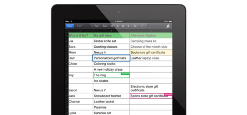 Google Drive ahora también permite editar hojas de cáculo en iOS y Android