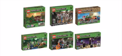 Los seis nuevos sets de LEGO Minecraft serán un autorregalo perfecto