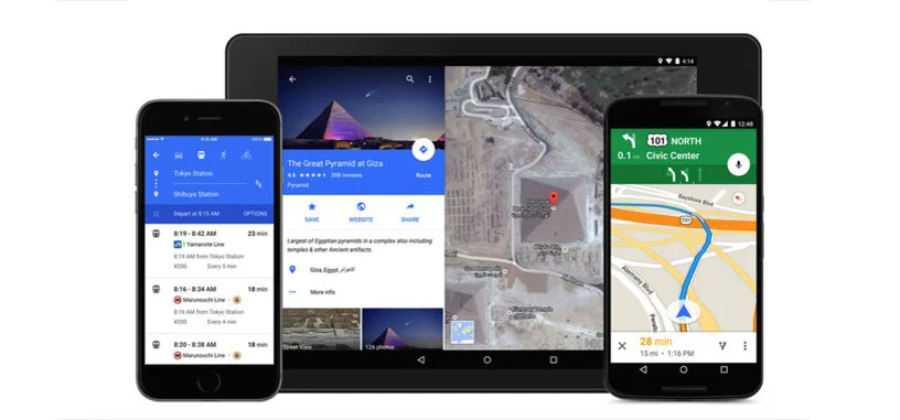 Google Maps para Android e iOS actualizado con el aspecto de Material Design