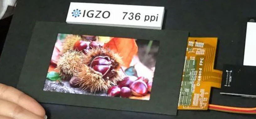 Sharp presenta una pantalla de 4,1 pulgadas con resolución 2560 x 1600 píxels