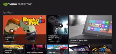 NVIDIA lanza su centro de juegos TegraZone para las tabletas con Windows RT