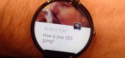 BlackBerry Messenger llegará a los dispositivos Android Wear