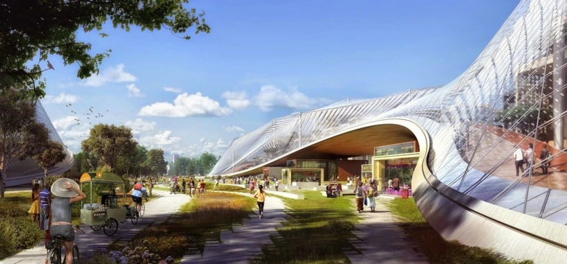 Google presenta el proyecto para su nuevo campus de inspiración futurista