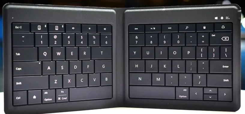 Microsoft presenta un teclado plegable para dispositivos móviles