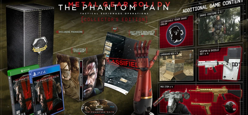 La edición coleccionista de 'Metal Gear Solid V: The Phantom Pain' incluirá la mano biónica del propio Snake