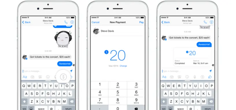 Facebook Messenger ahora permitirá enviar dinero a otros usuarios