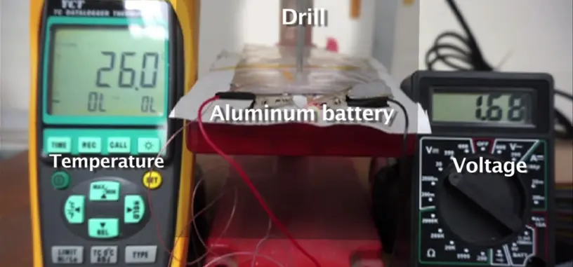 Stanford muestra una batería de aluminio que se puede cargar en un minuto