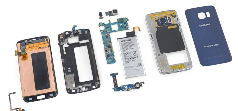 iFixit desmonta un Galaxy S6 Edge, difícil de reparar y con pocas sorpresas