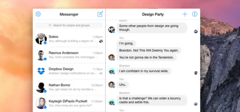 Esta aplicación de OS X te permite usar Facebook Messenger en el escritorio