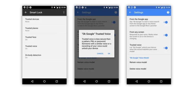 Google añadirá desbloqueo por voz a los dispositivos Android
