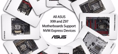 Las placas base de Asus con chipset Z97 y X99 son compatibles con NVMe