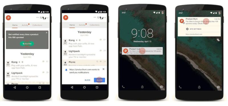Las notificaciones push de Chrome llegan a Android | Geektopia
