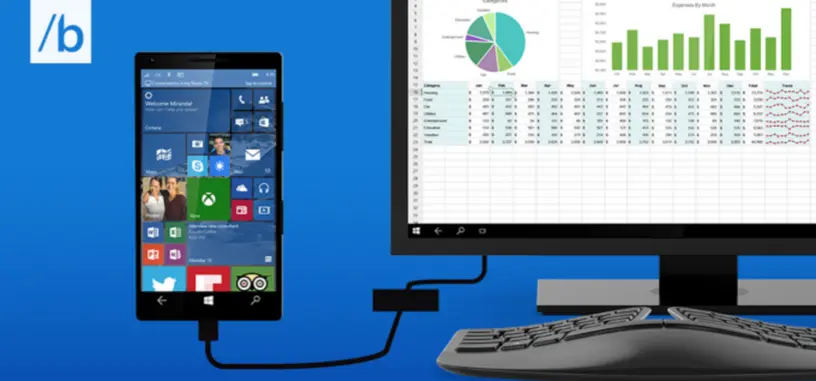 Los teléfonos con Windows 10 se podrán conectar a un monitor y usarlos como un PC