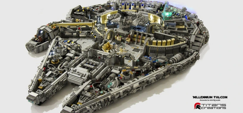 Un Halcón Milenario hecho de 10.000 piezas de LEGO
