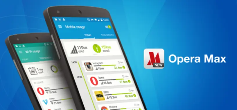Opera Max ahora permite monitorizar el uso de la Wi-Fi y bloquear aplicaciones