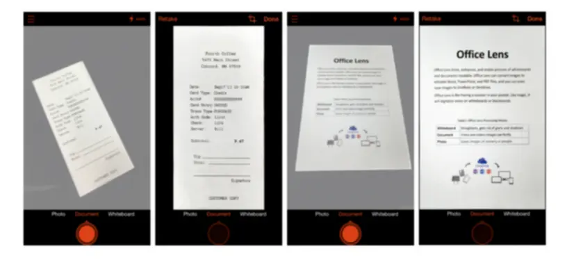 Office Lens, escanea y mejora documentos en Android