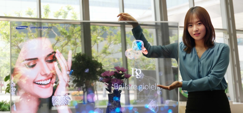Samsung muestra sus nuevas pantallas OLED transparentes y de espejo