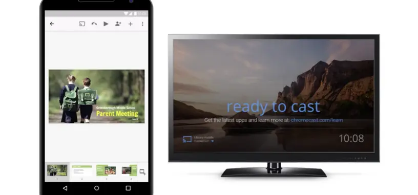 Google añade soporte a Chromecast y AirPlay en la aplicación Presentaciones
