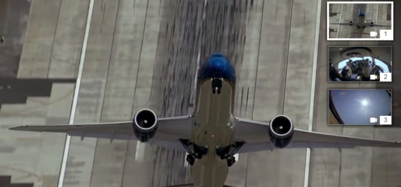 El vuelo acrobático del Boeing 787-9 Dreamliner desde otros puntos de vista