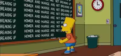 Marge y Homer Simpson desmienten que se vayan a divorciar