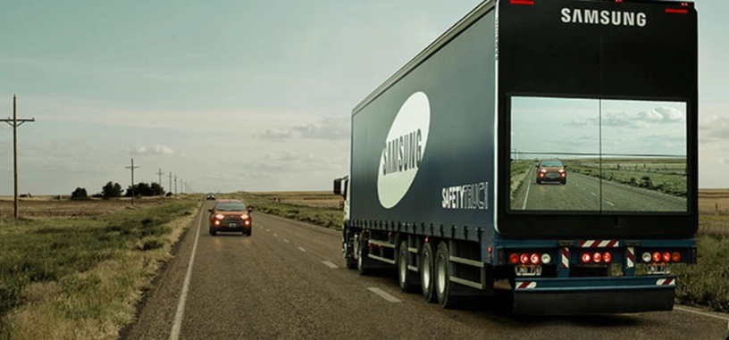 Esta idea de Samsung para camiones puede mejorar la seguridad en adelantamientos