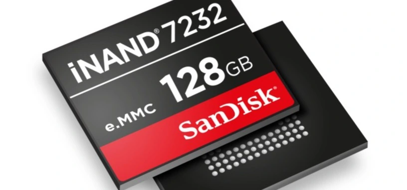 SanDisk presenta su memoria iNAND 7232 con soporte a eMMC 5.1 y 128 GB de capacidad