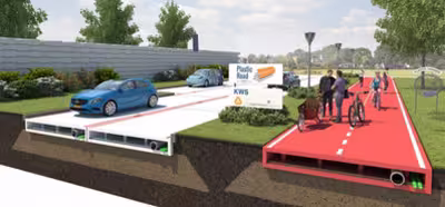 Las carreteras hechas de plástico 100% reciclado harán innecesario utilizar asfalto