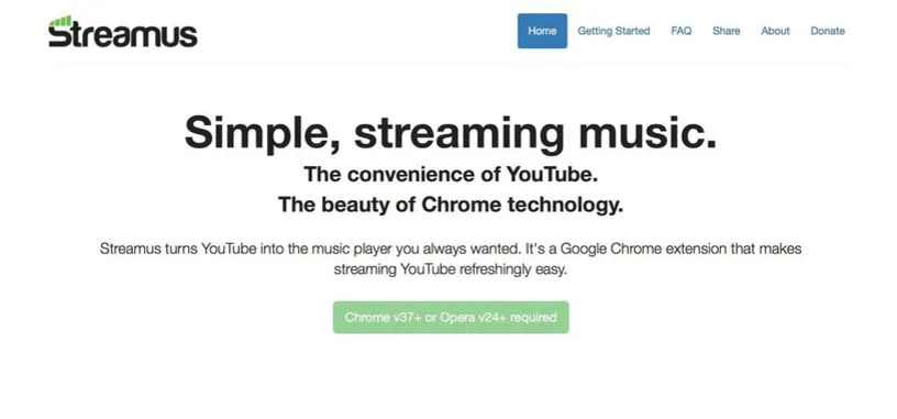 Retirado el complemento de Chrome Streamus al no cumplir los términos de YouTube