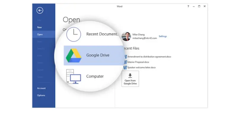 Ya pueden modificarse documentos guardados en Google Drive con Microsoft Office