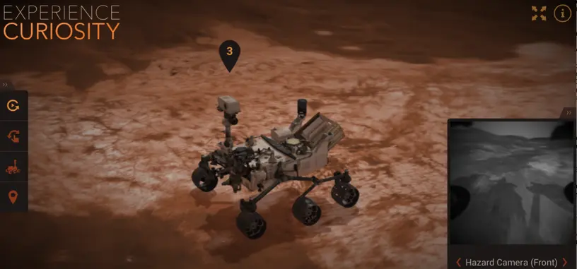 Explora Marte dirigiendo el vehículo Curiosity con este simulador de la NASA