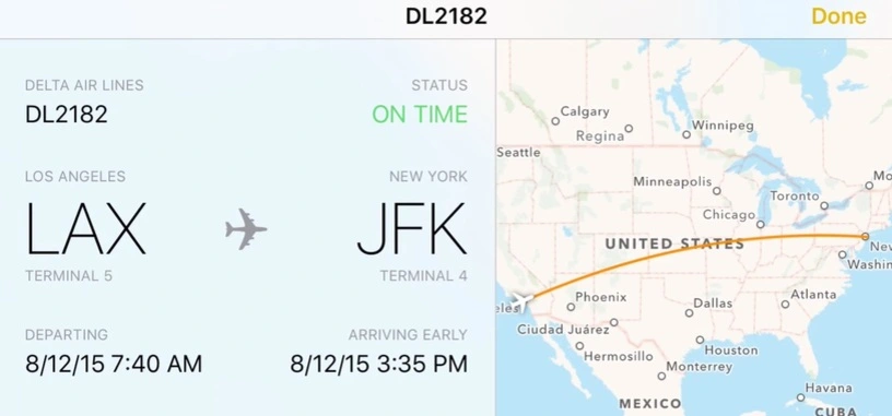Realizar el seguimiento de vuelos será posible con iOS 9 y OS X El Capitan