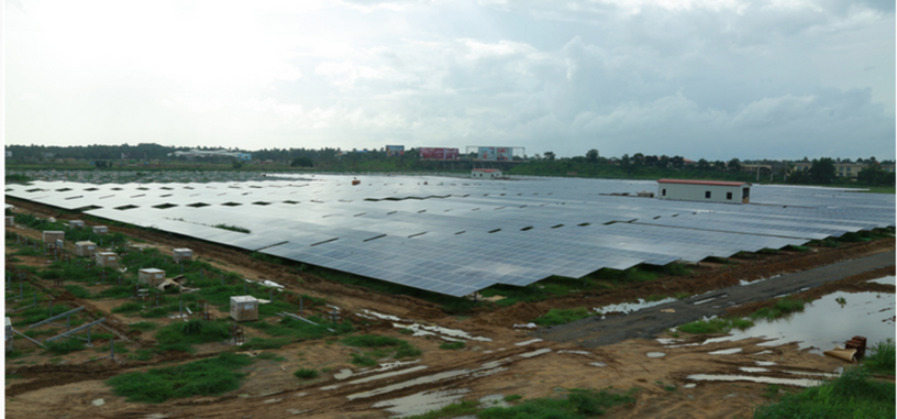 La India muestra el primer aeropuerto que funciona totalmente mediante energía solar