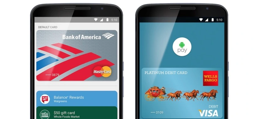 La aplicación de Android Pay ya está disponible, por ahora solo en EE.UU