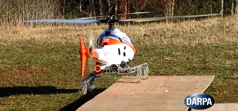 Un tren de aterrizaje para helicópteros permite que aterricen en terreno irregular
