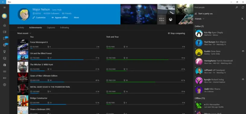 Microsoft actualiza la aplicación de Xbox para Windows 10, nueva aplicación Xbox Beta