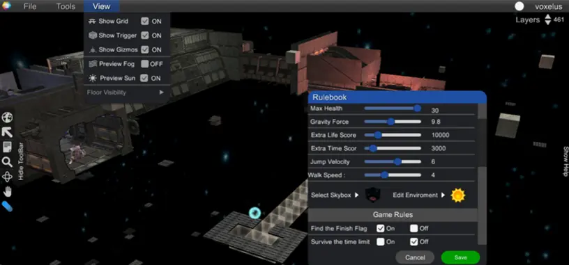 Voxelus permite crear contenidos para realidad virtual sin tener que programar