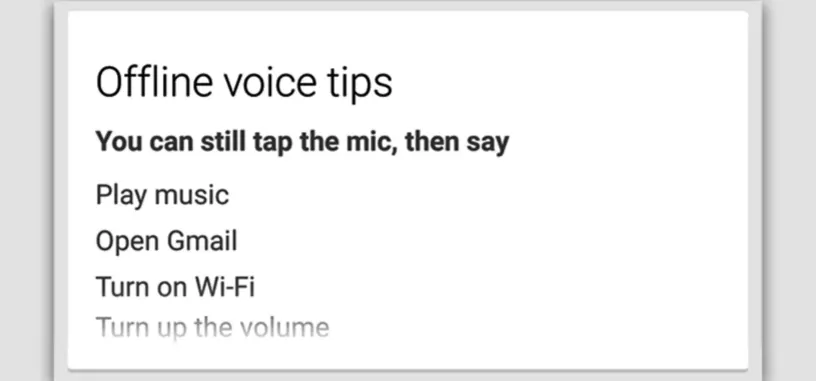 Ahora Google Now reconocerá algunas instrucciones aunque no estés conectado a Internet