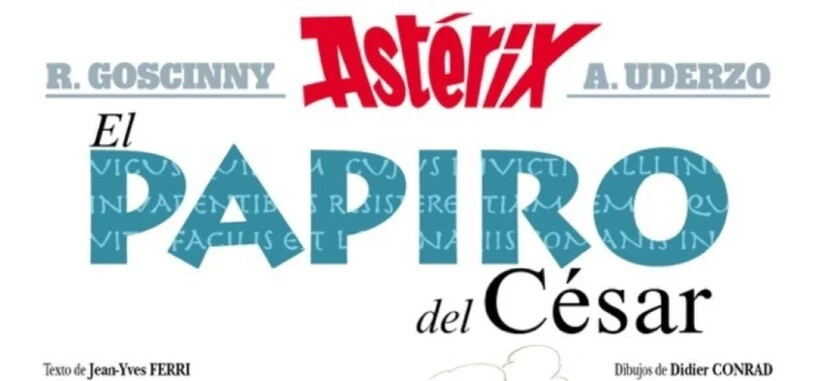 El nuevo álbum 'Asterix y el papiro del César' llegará con esta portada y será un superventas