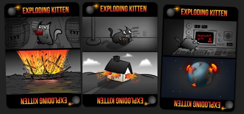 La ruleta rusa jamás fue tan divertida que con el juego de cartas 'Exploding Kittens'