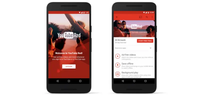 YouTube Red te permitirá ver vídeos sin anuncios por 9,99 $ al mes, e incluye Play Music