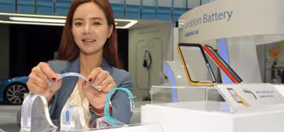 Las nuevas baterías de Samsung permitirán una mayor variedad de dispositivos vestibles