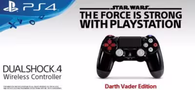 Sony pondrá a la venta por separado el DuakShock 4 Darth Vader Edition