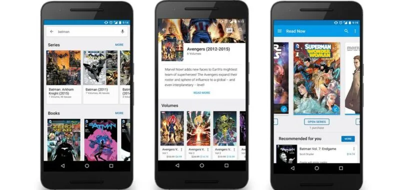 Google Play Books se actualiza para dar mejor soporte a la lectura de cómics