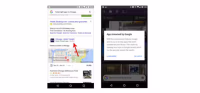Google Search para Android permite usar algunas aplicaciones sin instalarlas