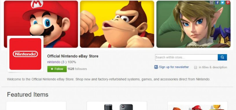 Nintendo abre una tienda oficial en eBay y se suma al 'Black Friday' con la eShop