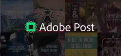 Adobe Post es una nueva aplicación para crear gráficos profesionales en cualquier parte