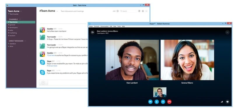 Microsoft lanza la integración de Skype para Slack