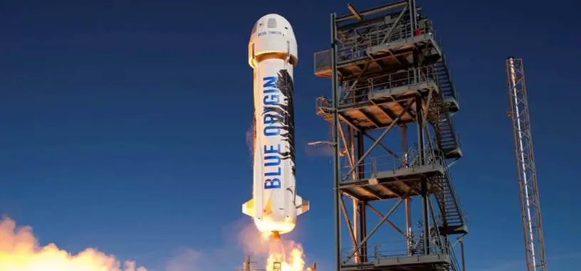 Este es el tercer aterrizaje del cohete de Blue Origin desde su punto de vista