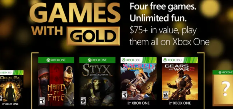 Microsoft confirma los juegos gratis de febrero de Xbox Live Gold