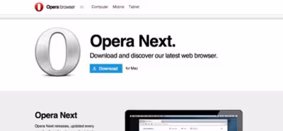 Ya está disponible la nueva versión de Opera basado en el motor WebKit